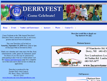Tablet Screenshot of derryfest.org